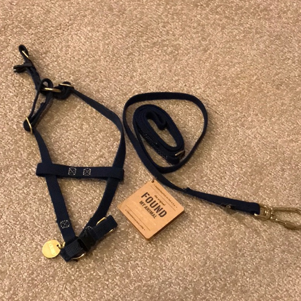 FOUND MY ANIMAL NWT LEAD WITH GENTLY USED HARNESS